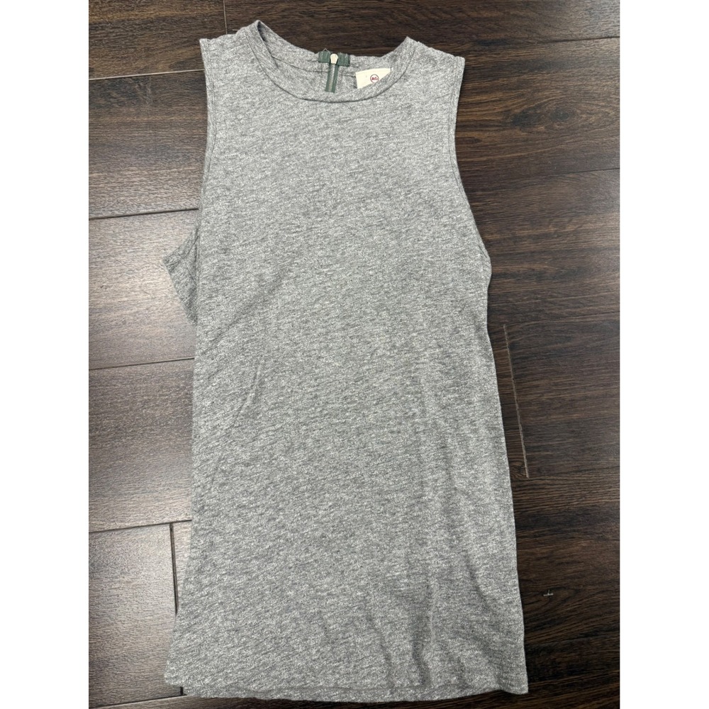 AG Adriano Goldschmied Gray Heathered Sleeveless Tank Top Tunic Mock Neck XS